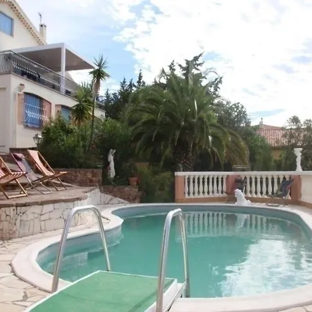 House Avec Piscine Vue Mer Raphael Antheor Casa de Férias *